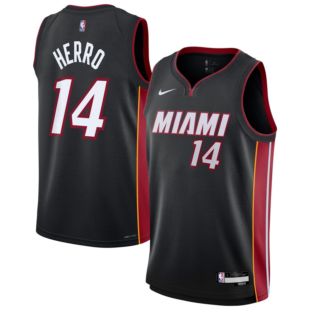 Tyler Herro Miami Heat Nike Youth Swingman Jersey - Icon Edition - Black | NBA Fan Gear
