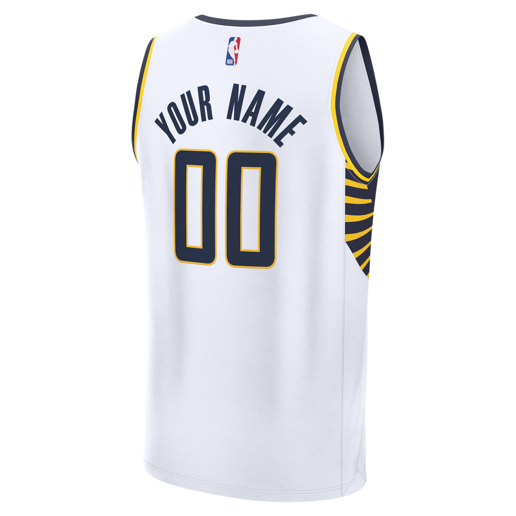 Indiana Pacers Fanatics Fast Break Custom Jersey - Icon Edition - White | NBA Fan Gear