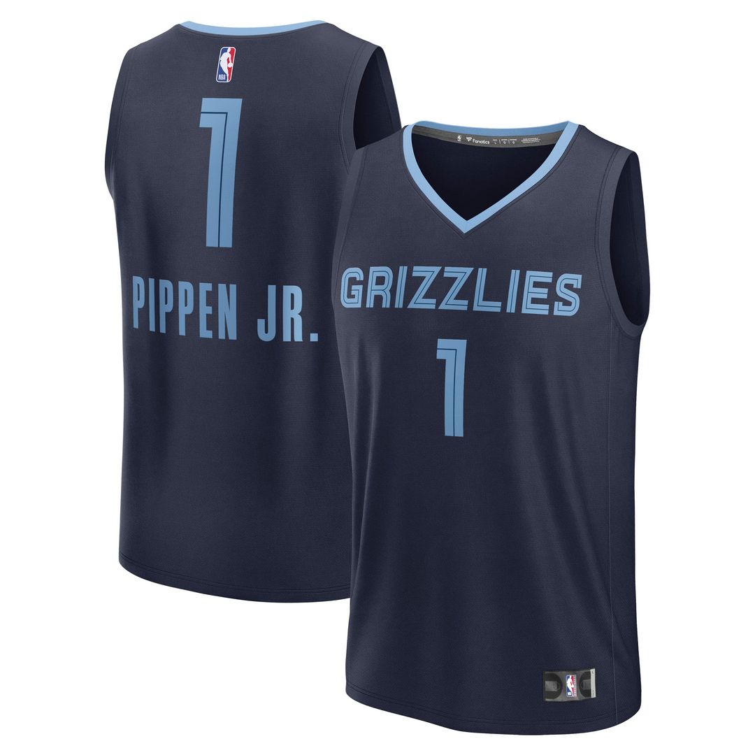 Scotty Pippen Jr. Memphis Grizzlies Fanatics Fast Break Replica Player Jersey - Icon Edition - Navy | NBA Fan Gear