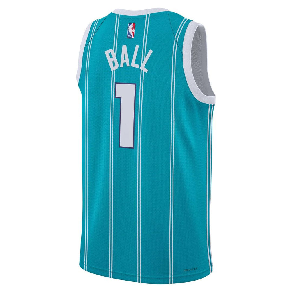 LaMelo Ball Charlotte Hornets Jordan Brand Unisex Swingman Jersey - Icon Edition - Teal | NBA Fan Gear