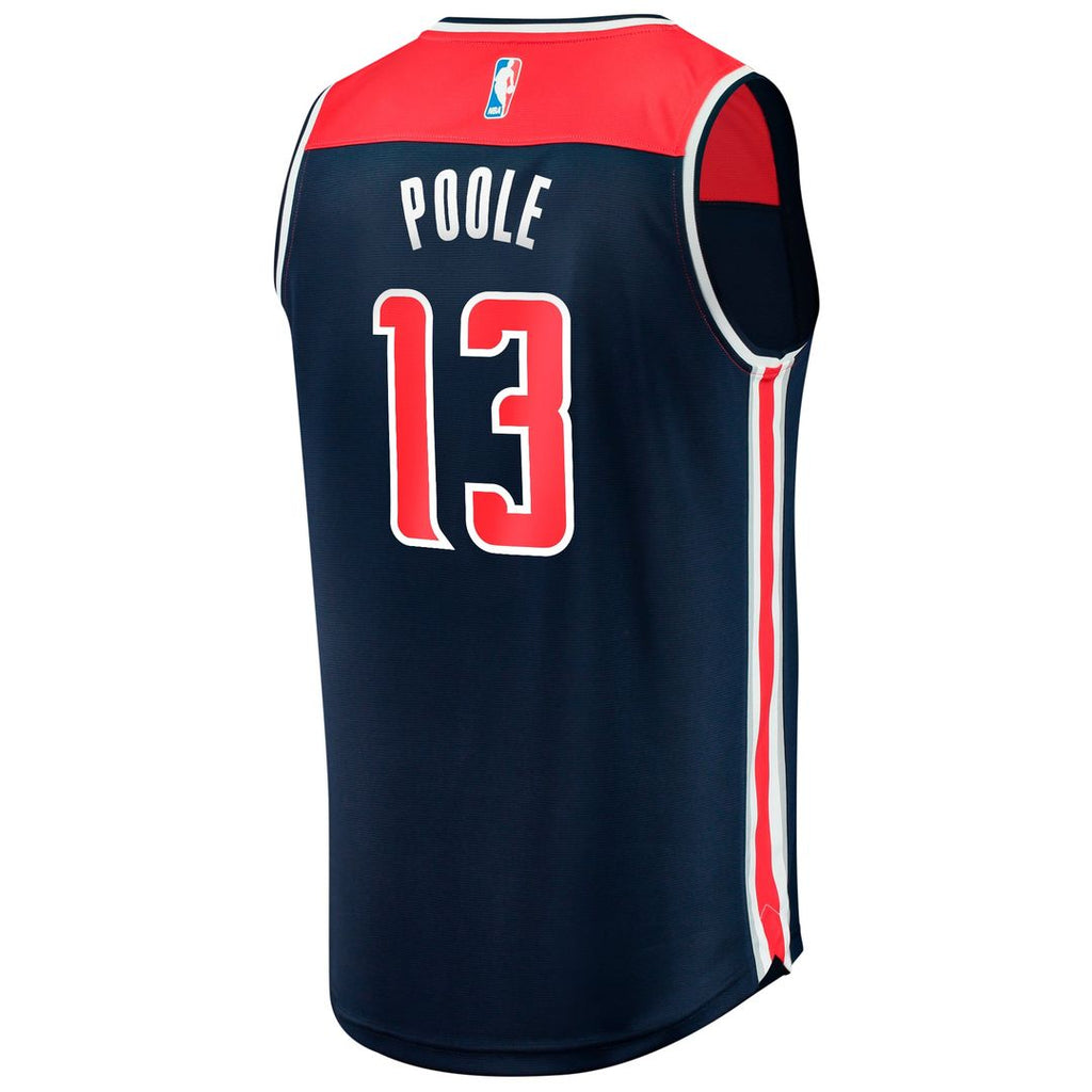 Jordan Poole Washington Wizards Fanatics Youth Fast Break Player Jersey - Statement Edition - Navy | NBA Fan Gear