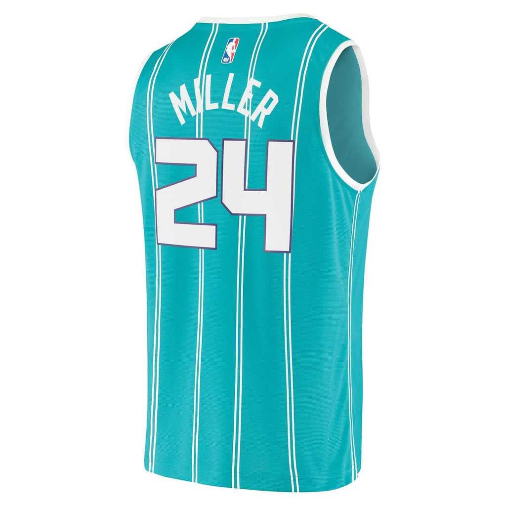 Brandon Miller Charlotte Hornets Fanatics Fast Break Replica Jersey - Icon Edition - Teal | NBA Fan Gear