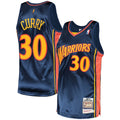 Stephen Curry Golden State Warriors Mitchell & Ness 2009/ 10 Hardwood Classics Authentic Jersey - Navy | NBA Fan Gear