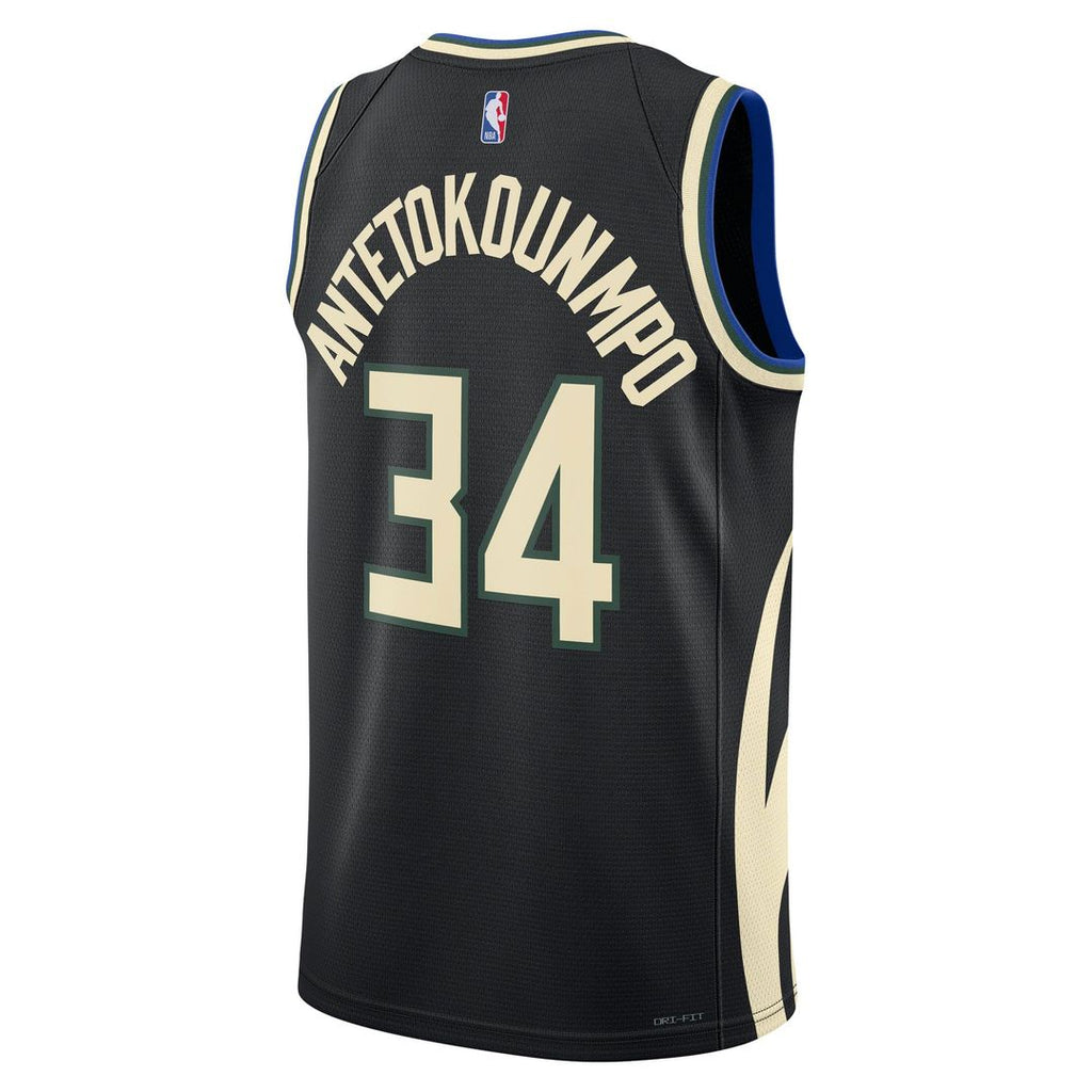 Giannis Antetokounmpo Milwaukee Bucks Jordan Brand Unisex Swingman Jersey - Statement Edition - Black | NBA Fan Gear