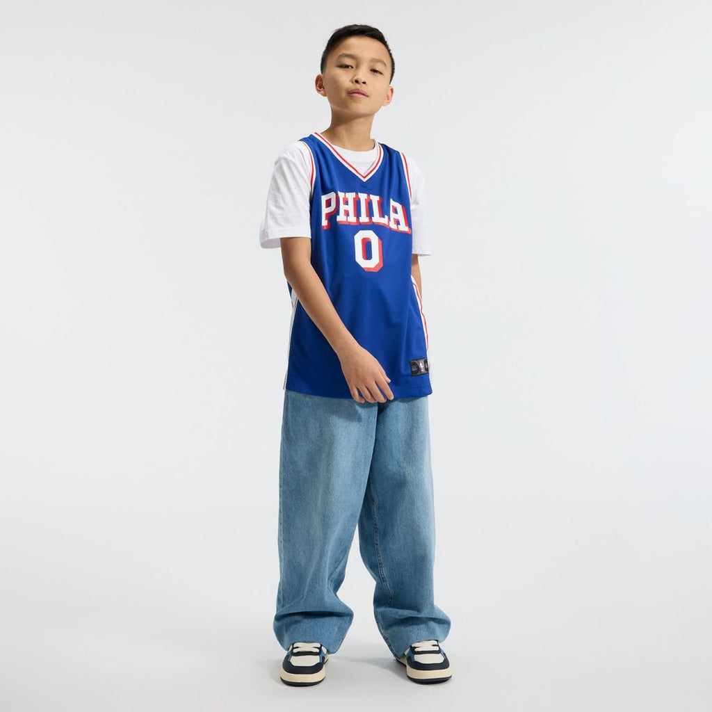 Tyrese Maxey Philadelphia 76ers Fanatics Youth Fast Break Replica Player Jersey - Icon Edition - Royal | NBA Fan Gear