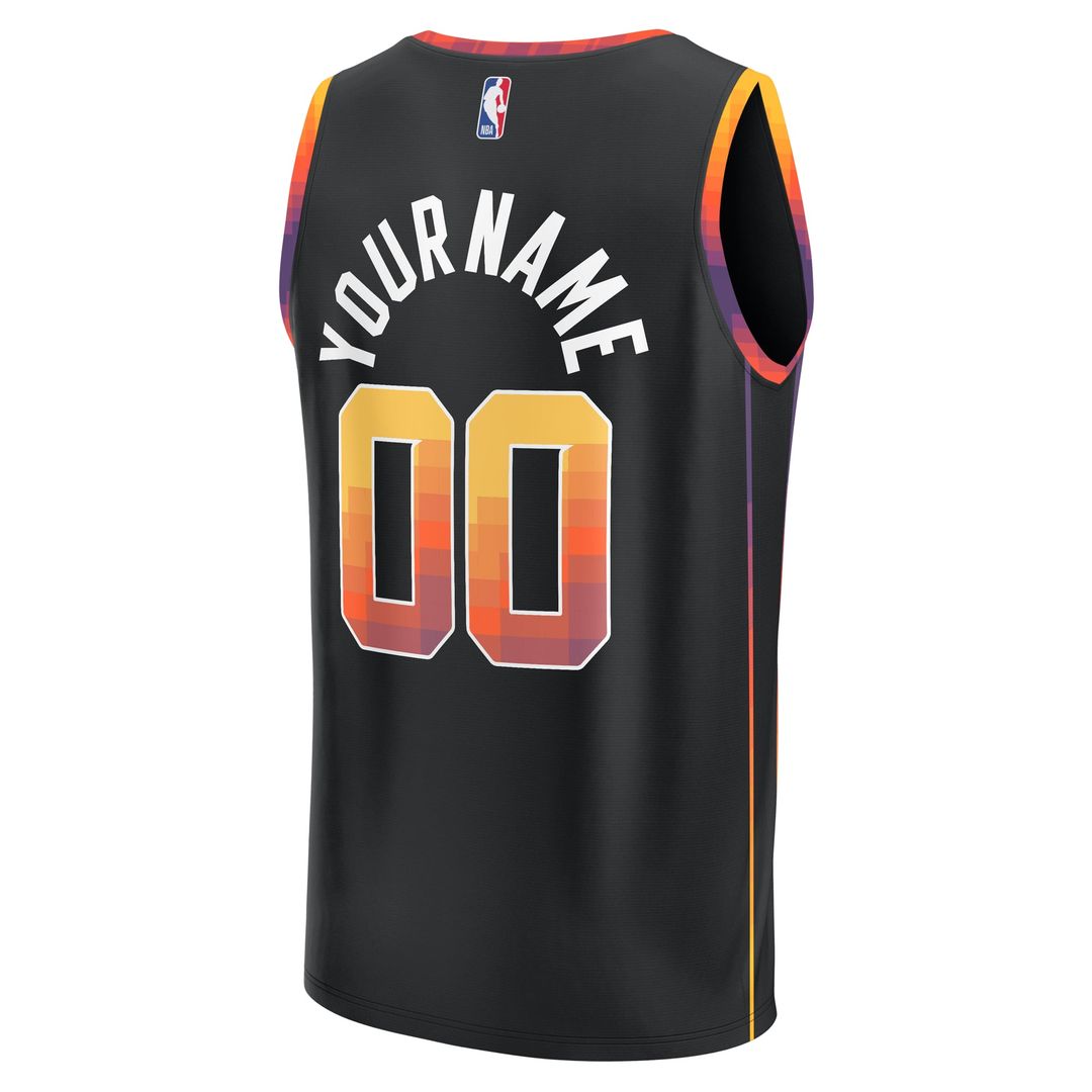 Phoenix Suns Fanatics Fast Break Custom Replica Jersey - Black - Statement Edition | NBA Fan Gear