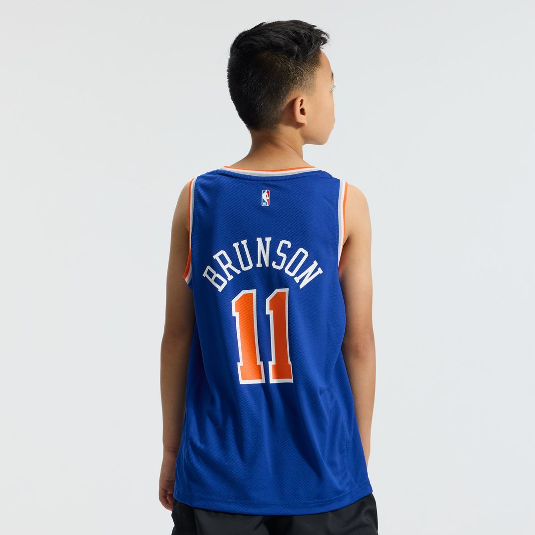 Jalen Brunson New York Knicks Fanatics Youth Fast Break Replica Player Jersey - Icon Edition - Blue | NBA Fan Gear