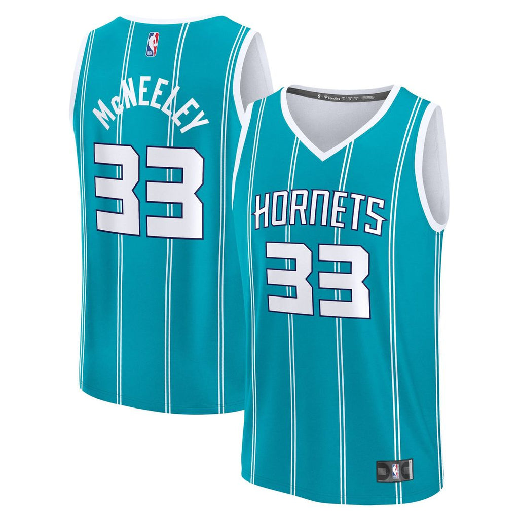 Liam McNeeley Charlotte Hornets Fanatics Fast Break Replica Jersey - Teal - Icon Edition | NBA Fan Gear