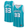 Liam McNeeley Charlotte Hornets Fanatics Fast Break Replica Jersey - Teal - Icon Edition | NBA Fan Gear