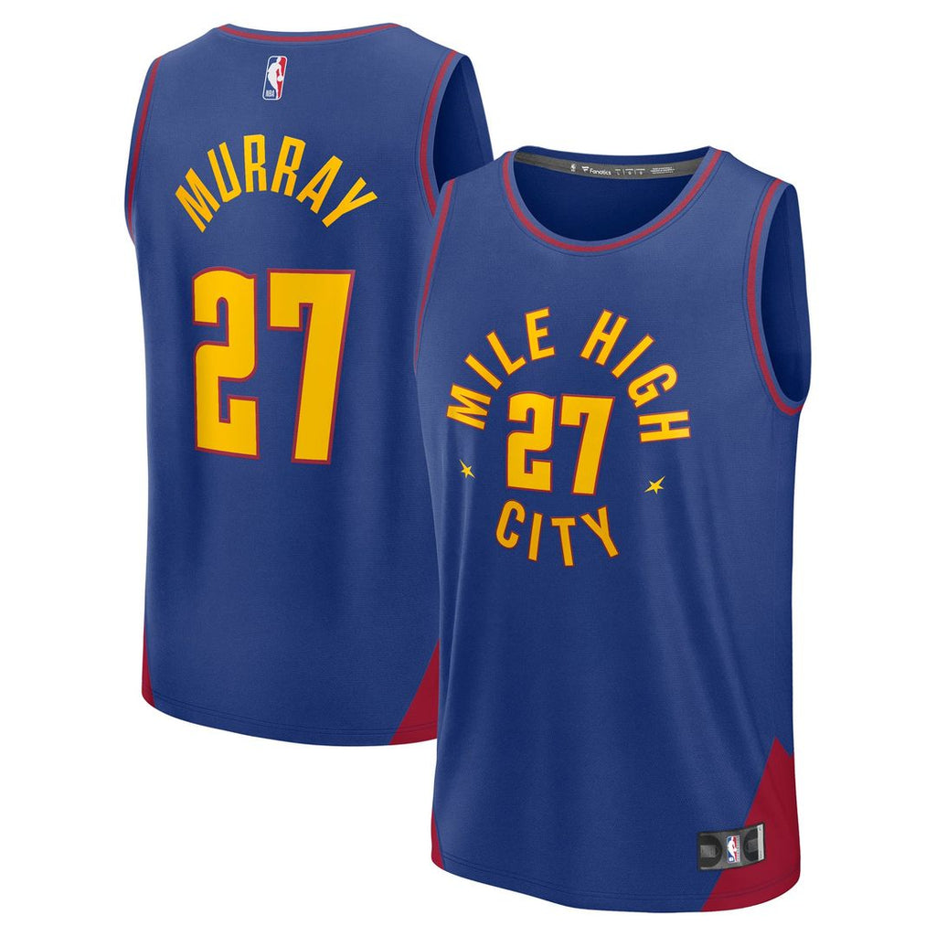Jamal Murray Denver Nuggets Fanatics Fast Break Replica Player Jersey - Statement Edition - Blue | NBA Fan Gear