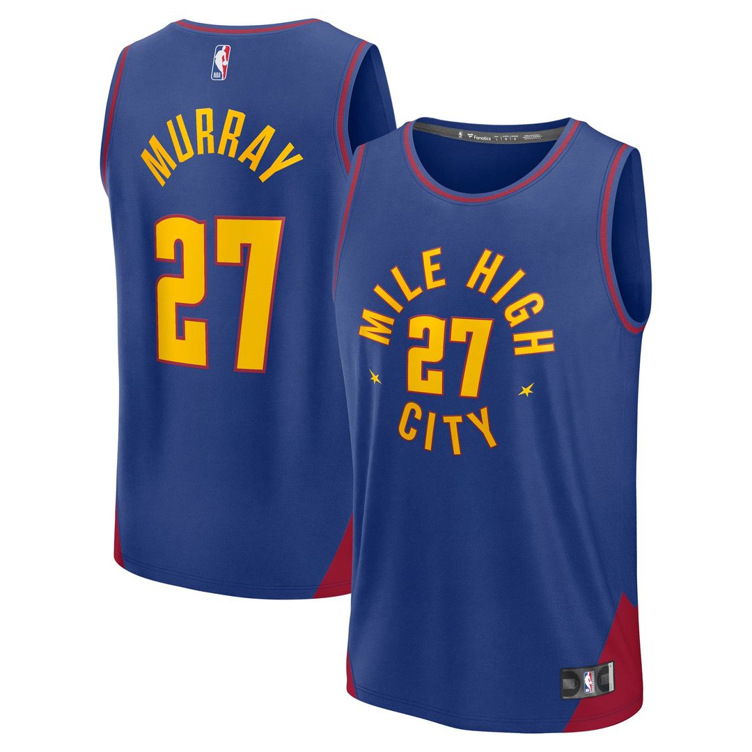 Jamal Murray Denver Nuggets Fanatics Fast Break Replica Player Jersey - Statement Edition - Blue | NBA Fan Gear