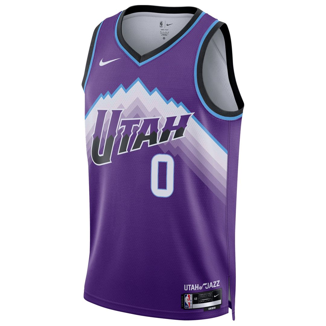 Taylor Hendricks Utah Jazz Nike Unisex Swingman Jersey - Icon Edition - Purple | NBA Fan Gear
