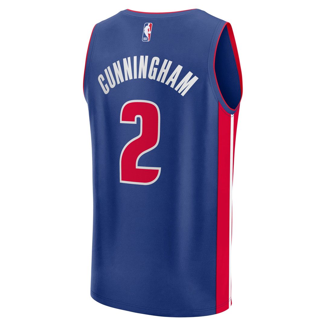 Cade Cunningham Detroit Pistons Fanatics Fast Break Replica Player Jersey - Icon Edition - Blue | NBA Fan Gear