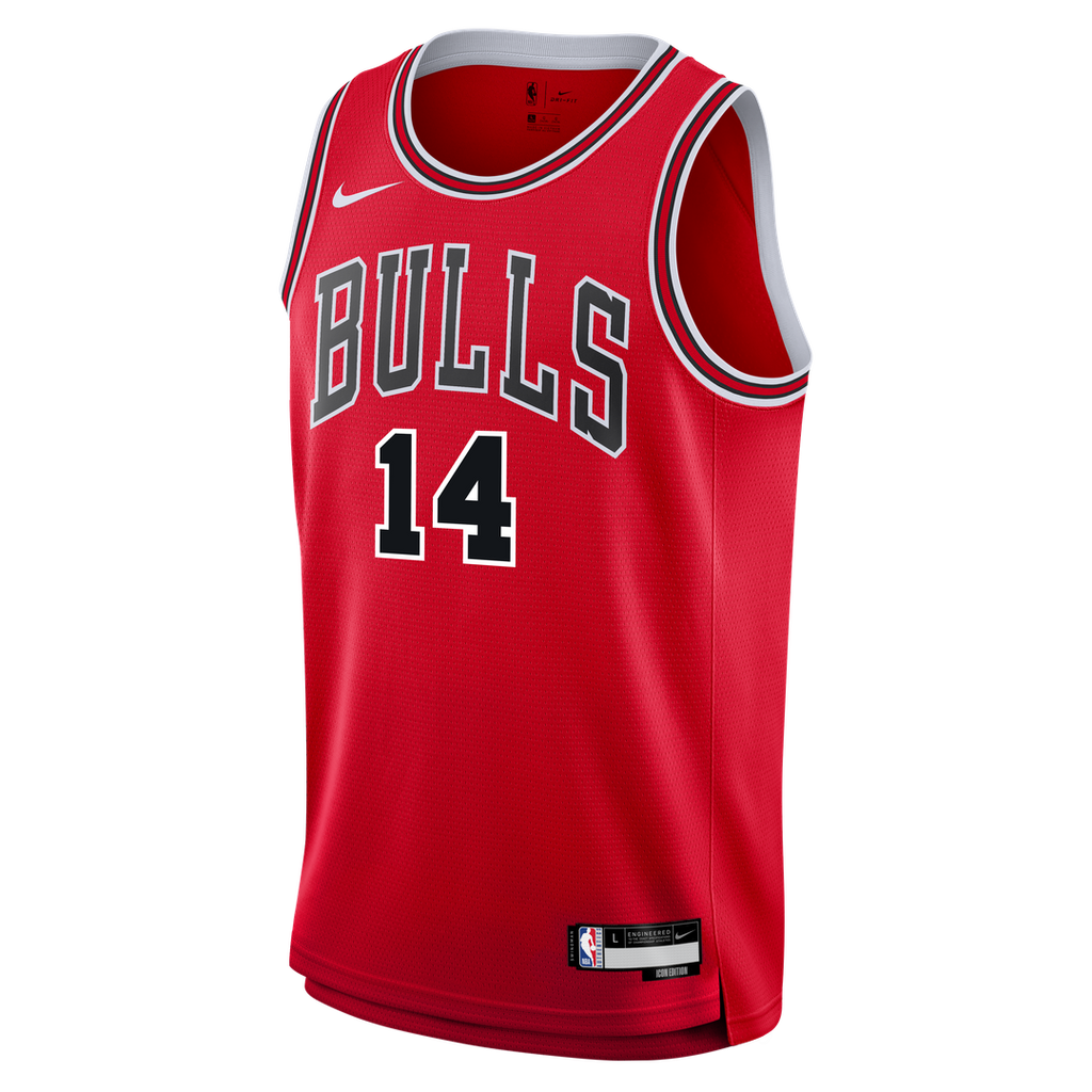 Matas Buzelis Chicago Bulls Nike Youth Swingman Jersey - Icon Edition - Red | NBA Fan Gear