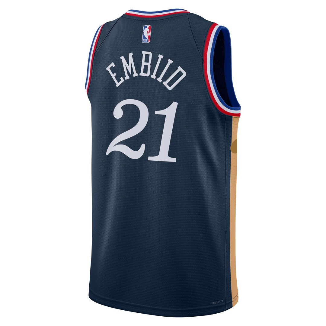 Joel Embiid Philadelphia 76ers Nike Unisex 2025/ 26 Swingman Jersey - Navy - City Edition | NBA Fan Gear