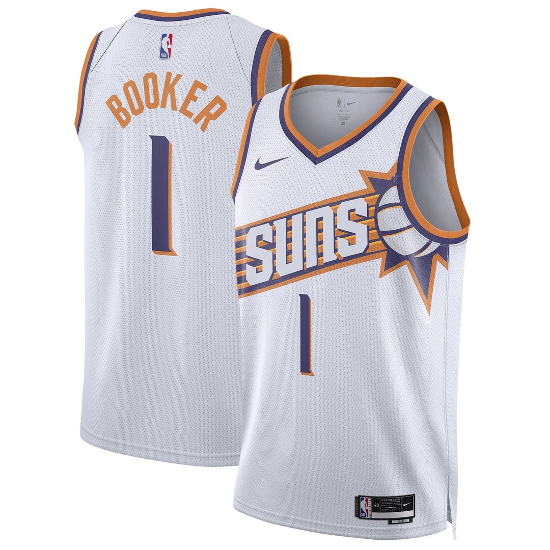 Devin Booker Phoenix Suns Nike Unisex Swingman Jersey - Association Edition - White | NBA Fan Gear