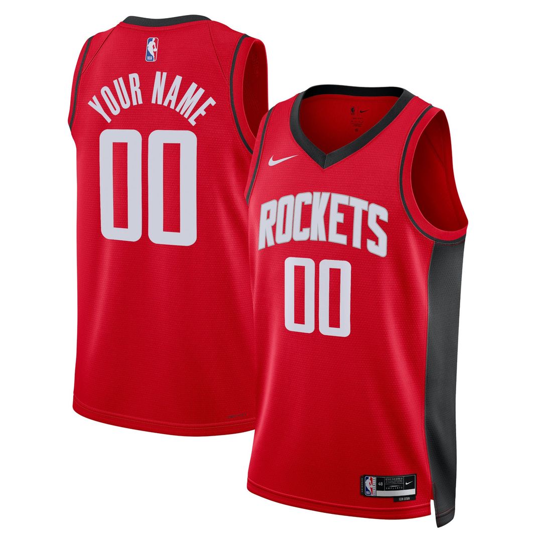 Houston Rockets Nike Unisex Swingman Custom Jersey Red - Icon Edition | NBA Fan Gear