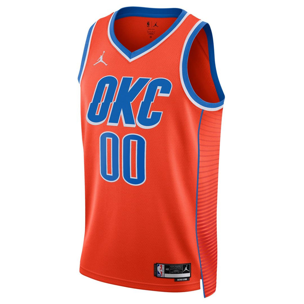 Oklahoma City Thunder Jordan Brand Unisex 2022/ 23 Swingman Custom Jersey - Statement Edition - Orange | NBA Fan Gear