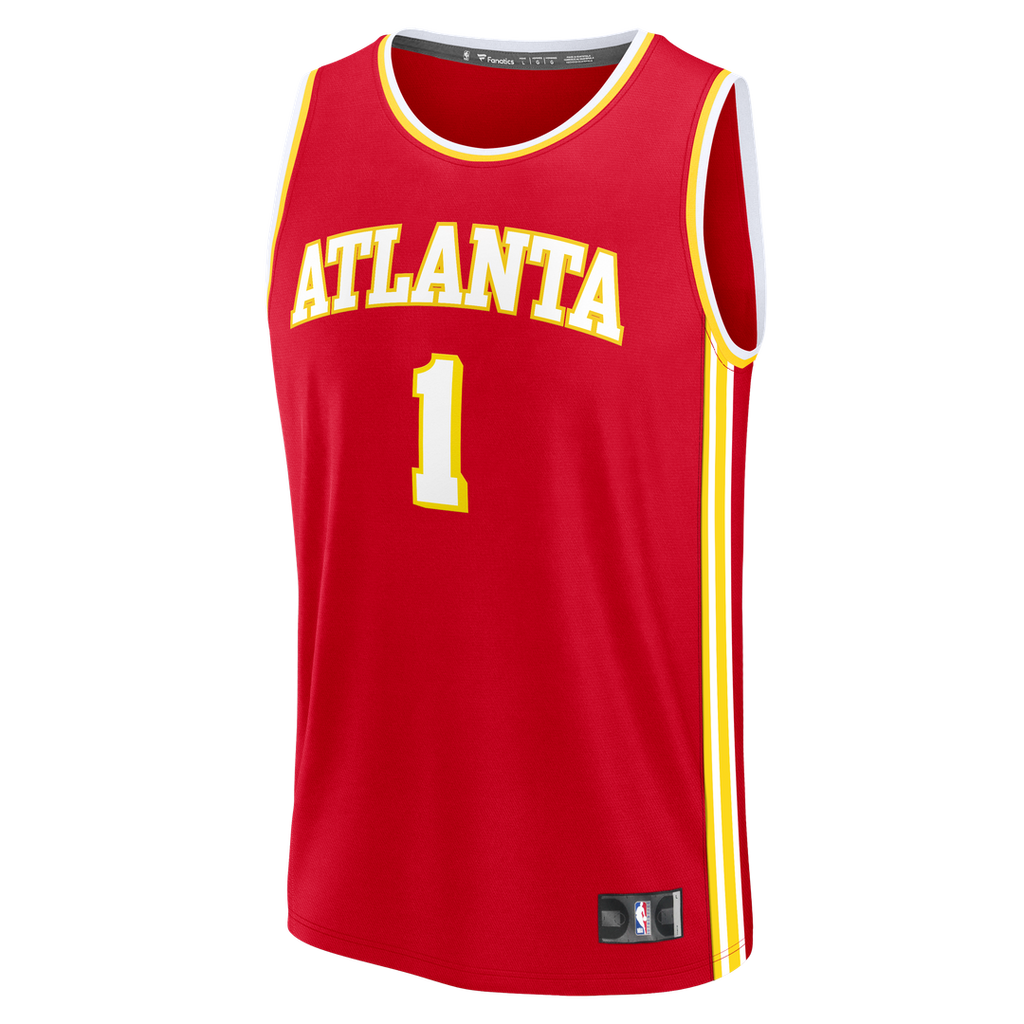 Jalen Johnson Atlanta Hawks Fanatics Youth Fast Break Jersey - Icon Edition - Red | NBA Fan Gear