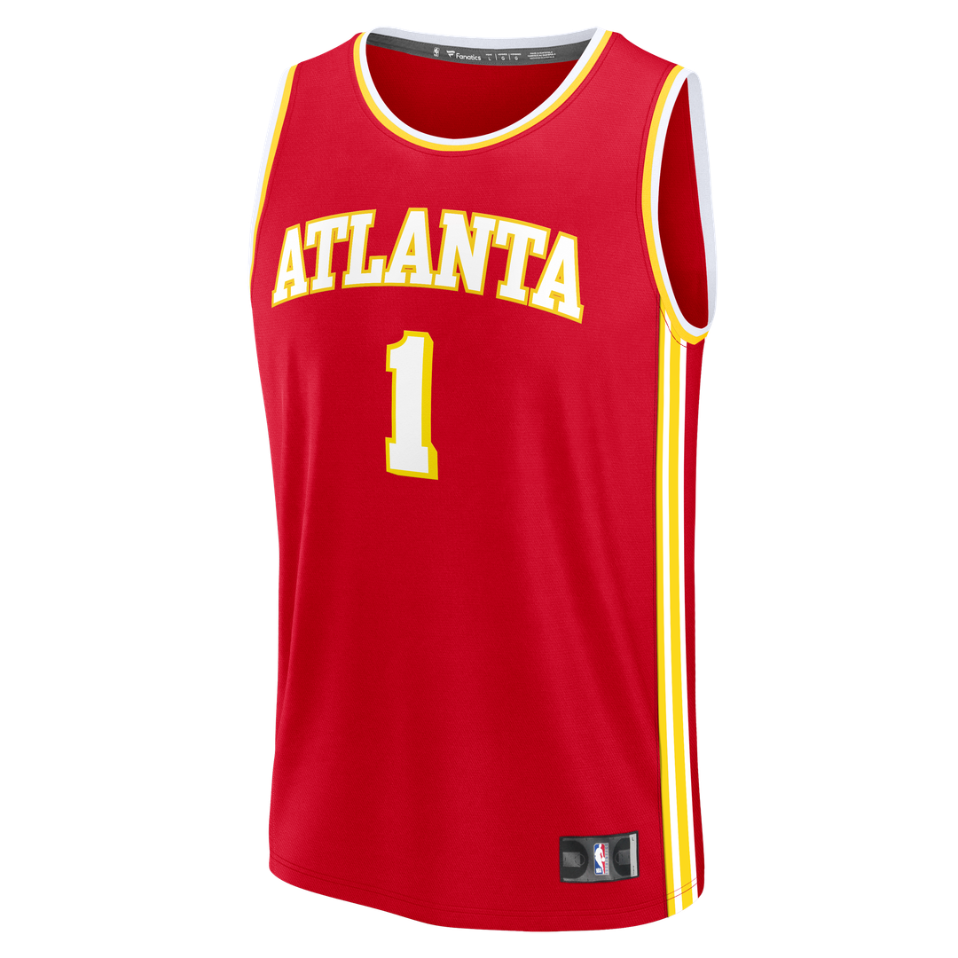 Jalen Johnson Atlanta Hawks Fanatics Youth Fast Break Jersey - Icon Edition - Red | NBA Fan Gear