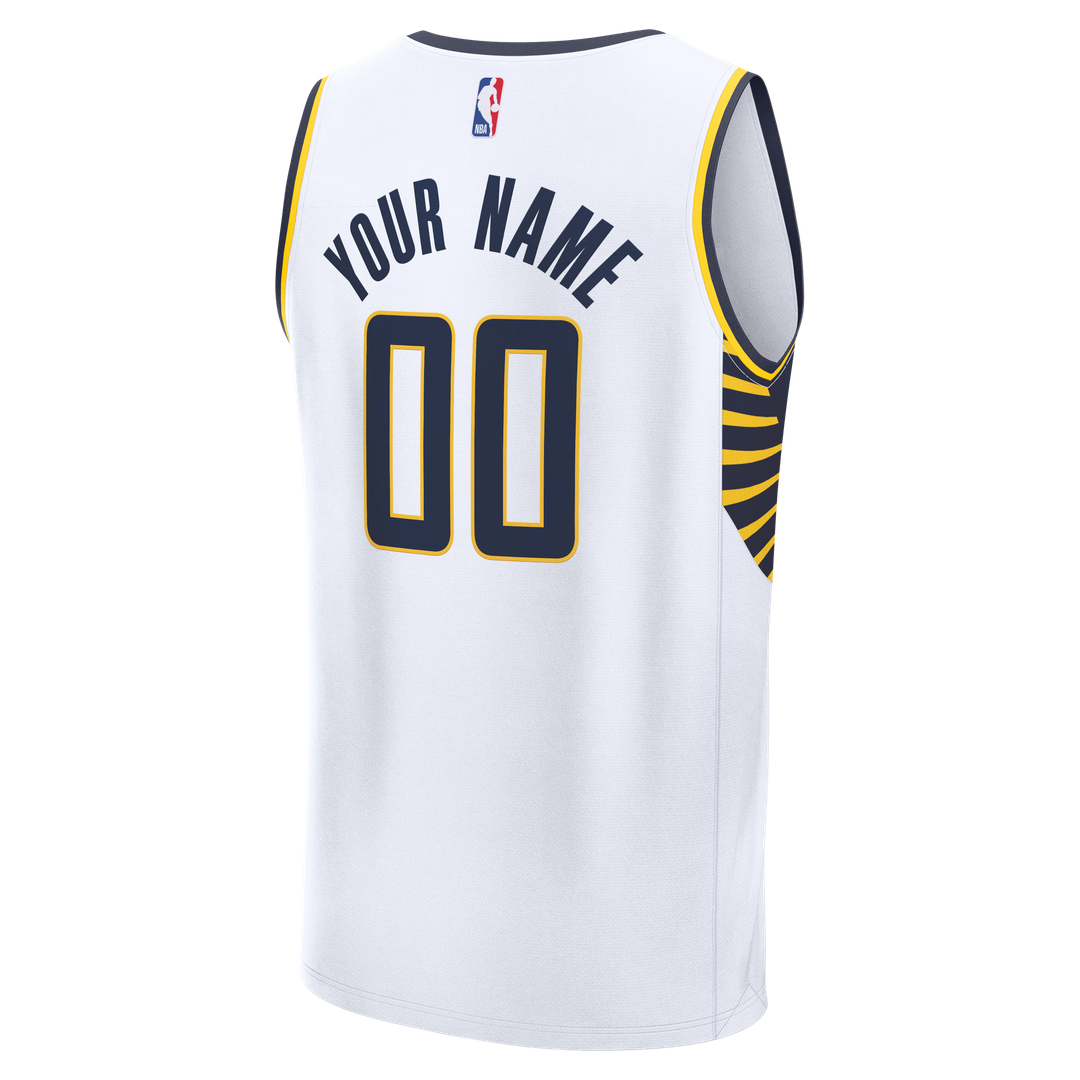 Indiana Pacers Fanatics Fast Break Custom Jersey - Icon Edition - White | NBA Fan Gear