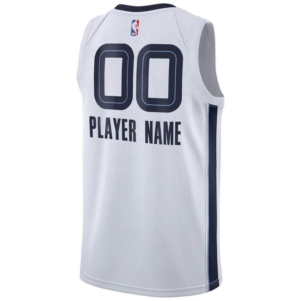 Memphis Grizzlies Nike 2020/ 21 Swingman Custom Jersey - Association Edition - White | NBA Fan Gear