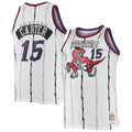 Vince Carter Toronto Raptors Mitchell & Ness 1998/ 99 Big & Tall Hardwood Classics Swingman Jersey - White | NBA Fan Gear