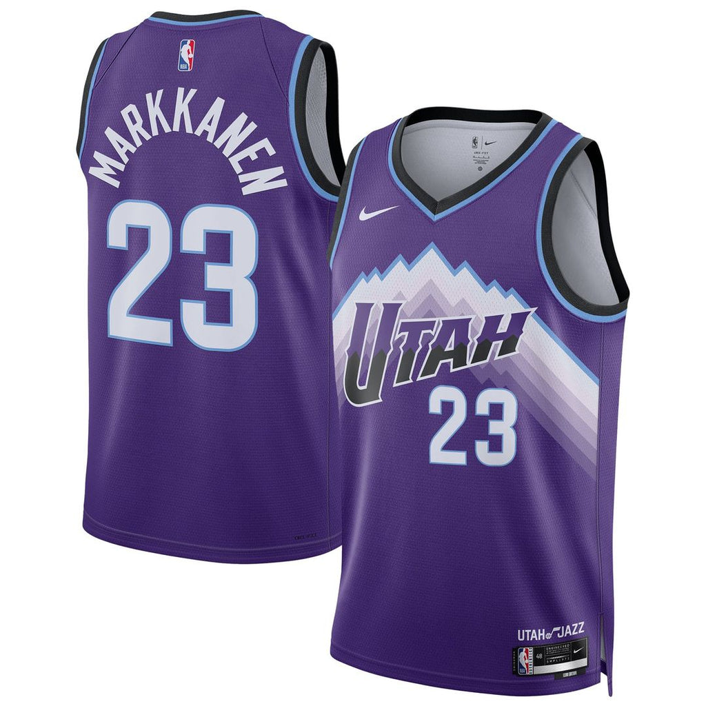 Lauri Markkanen Utah Jazz Nike Unisex Swingman Jersey - Icon Edition - Purple | NBA Fan Gear