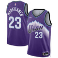 Lauri Markkanen Utah Jazz Nike Unisex Swingman Jersey - Icon Edition - Purple | NBA Fan Gear