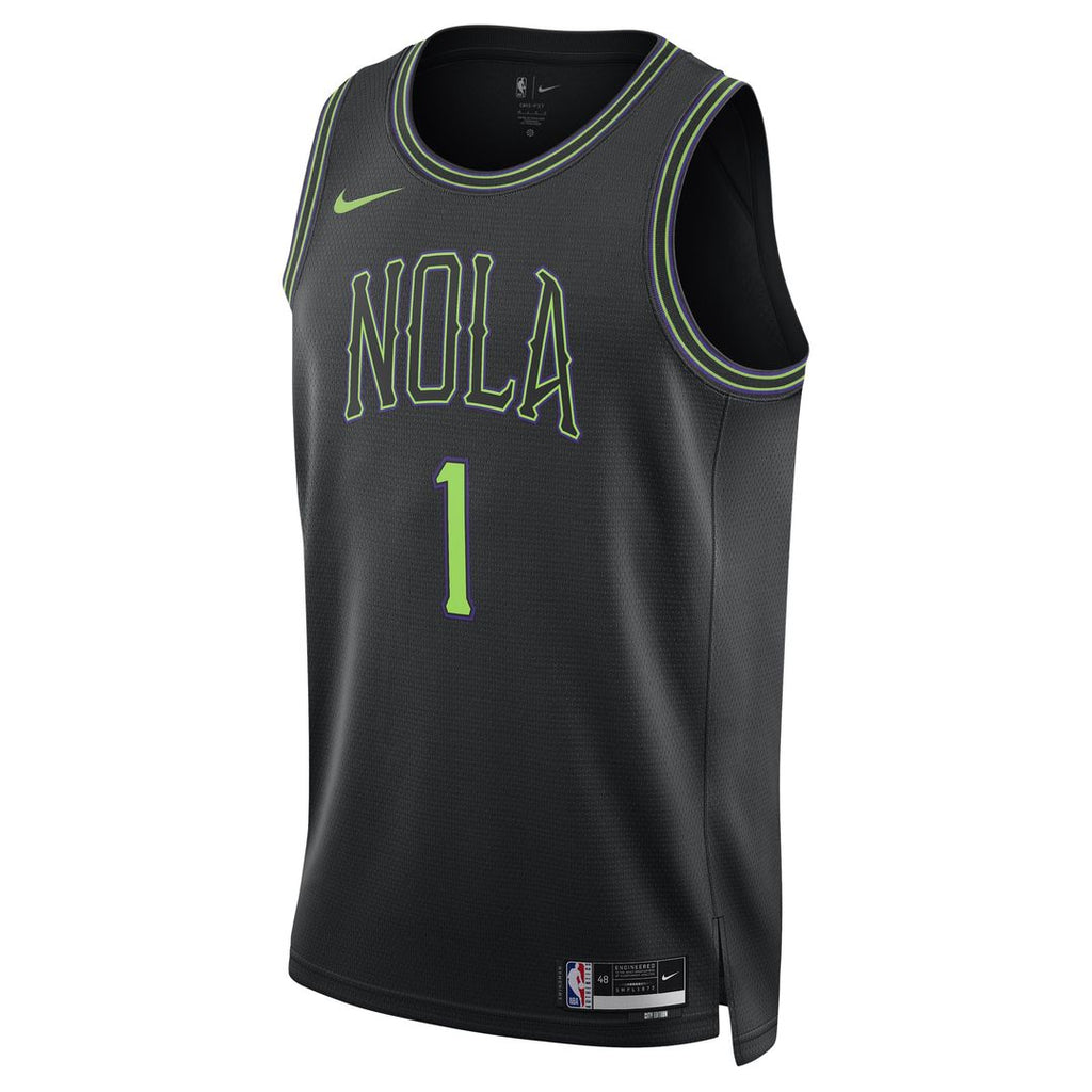 Zion Williamson New Orleans Pelicans Nike Unisex 2025/ 26 Swingman Jersey - Black - City Edition | NBA Fan Gear
