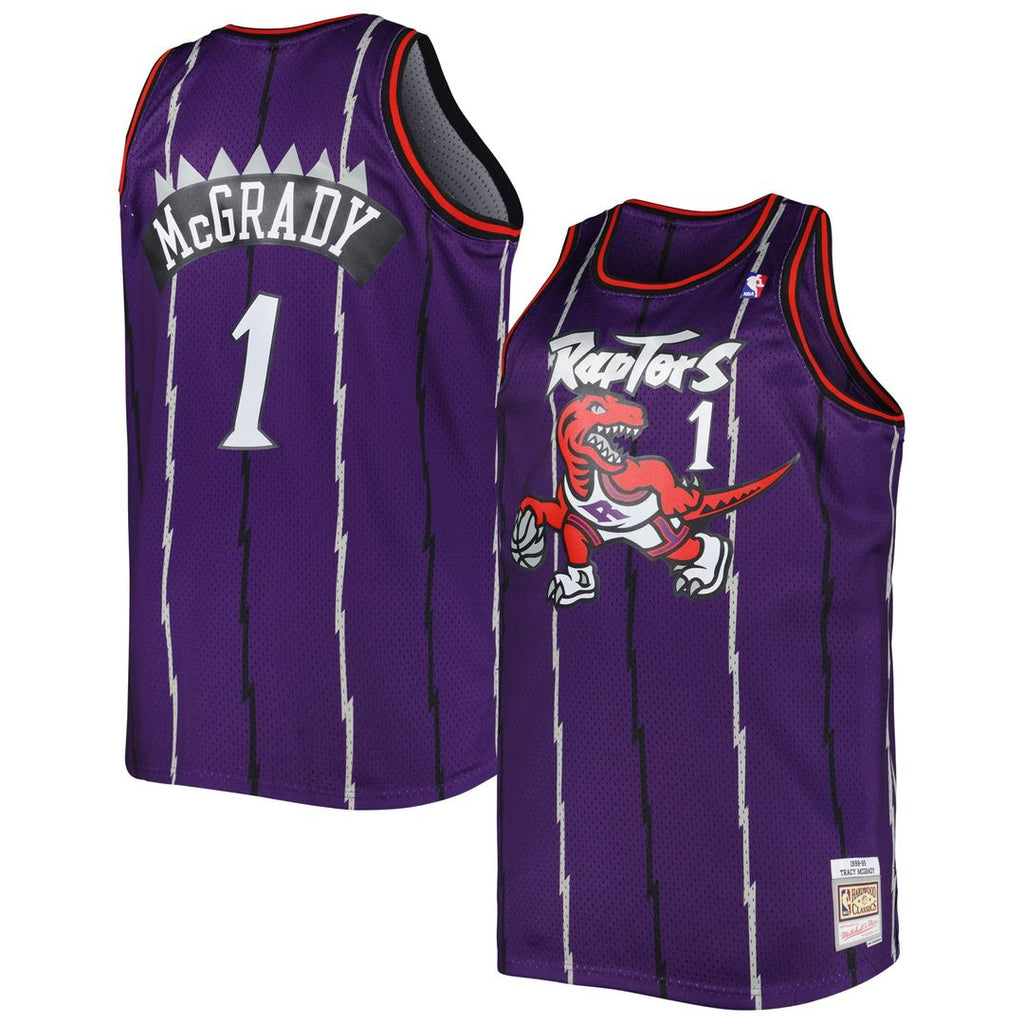 Tracy McGrady Toronto Raptors Mitchell & Ness Big & Tall Hardwood Classics 1998/ 99 Swingman Jersey - Purple | NBA Fan Gear