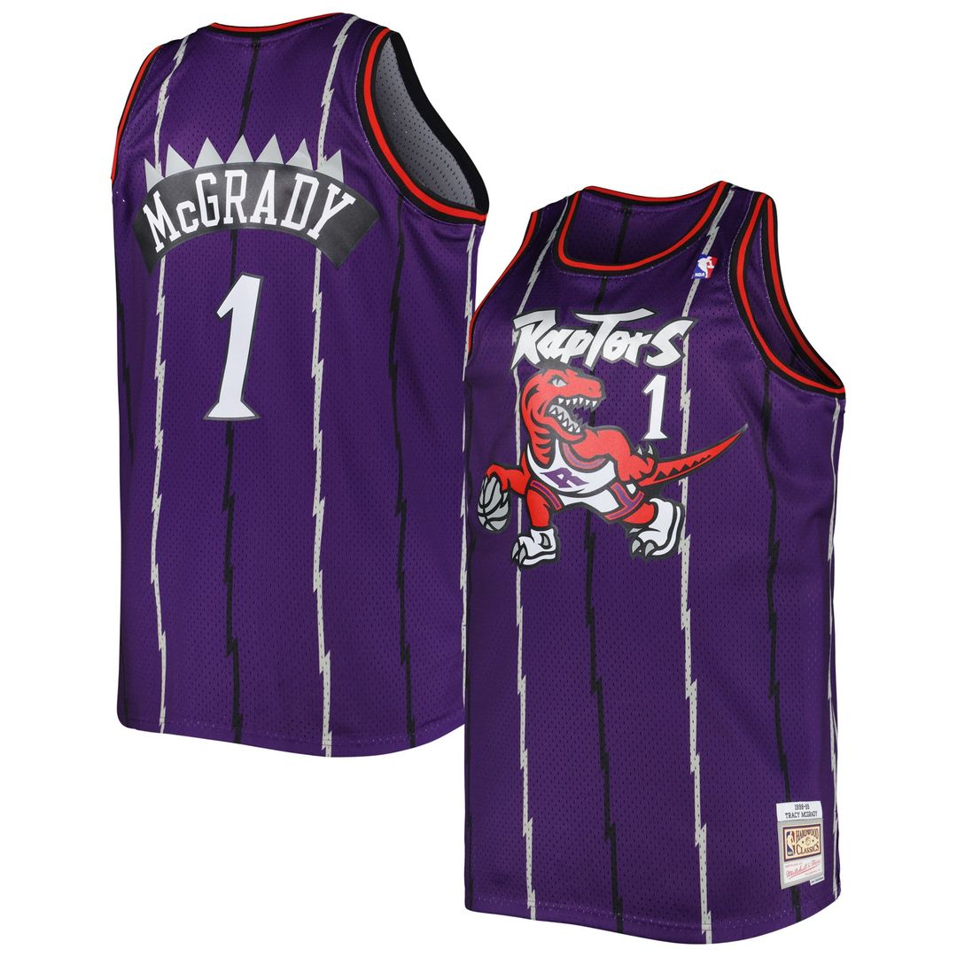 Tracy McGrady Toronto Raptors Mitchell & Ness Big & Tall Hardwood Classics 1998/ 99 Swingman Jersey - Purple | NBA Fan Gear