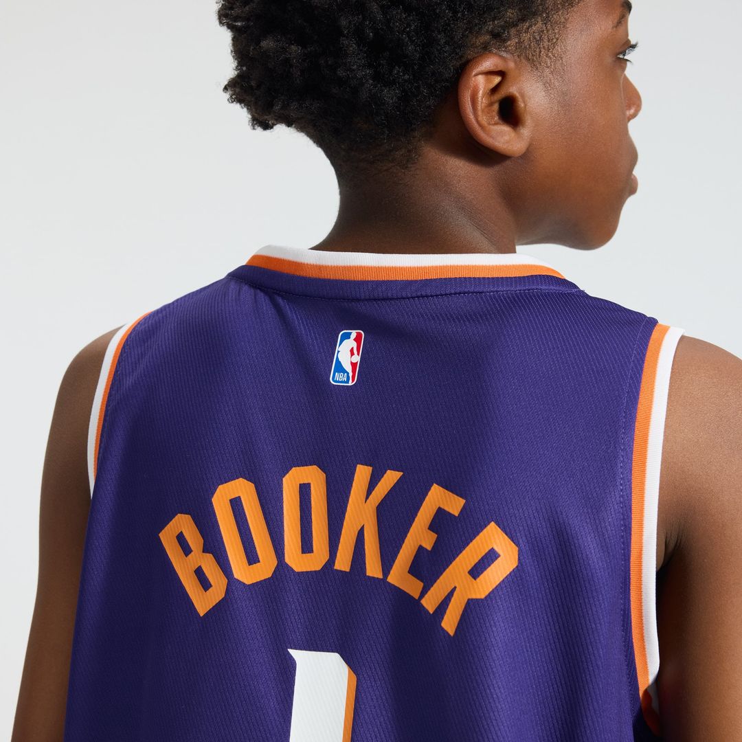 Devin Booker Phoenix Suns Fanatics Youth Fast Break Replica Player Jersey - Icon Edition - Purple | NBA Fan Gear