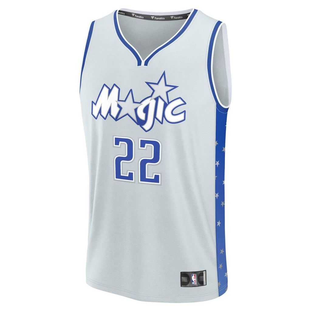 Franz Wagner Orlando Magic Fanatics 2025/ 26 City Edition Fast Break Jersey - Silver | NBA Fan Gear
