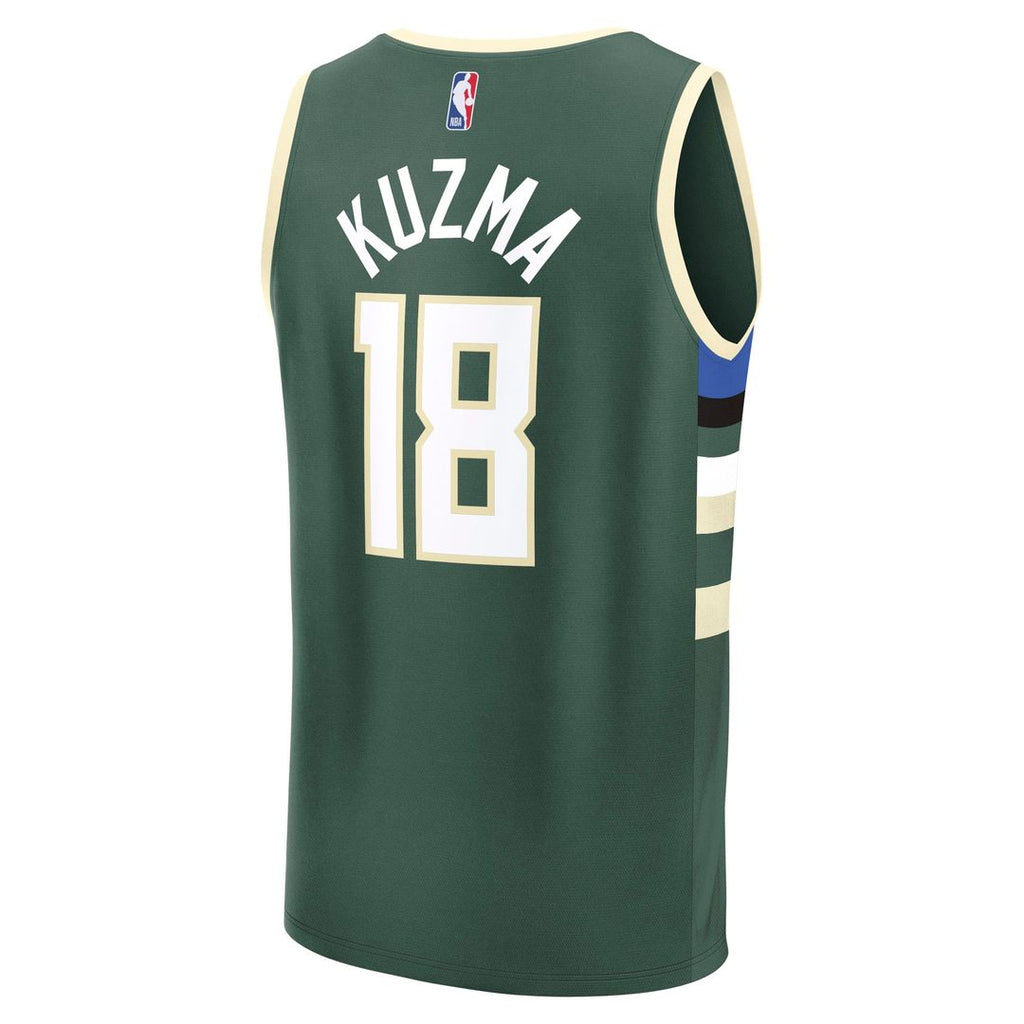Kyle Kuzma Milwaukee Bucks Fanatics Fast Break Replica Player Jersey - Icon Edition - Hunter Green | NBA Fan Gear