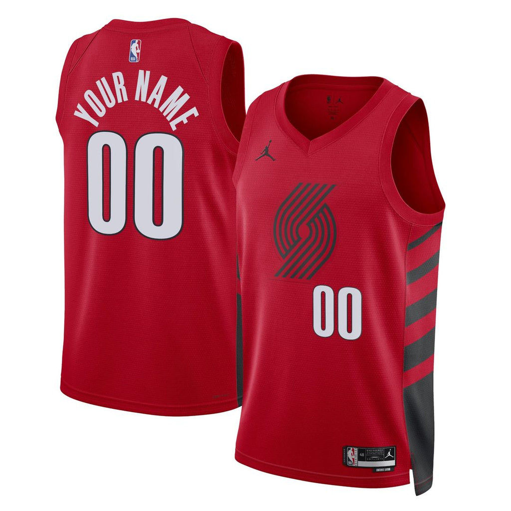 Portland Trail Blazers Jordan Brand Unisex 2022/ 23 Swingman Custom Jersey - Statement Edition - Red | NBA Fan Gear