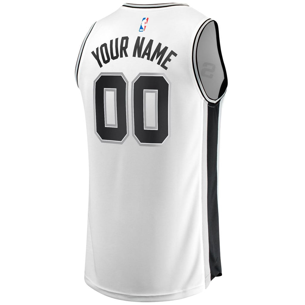 San Antonio Spurs Fanatics Youth Fast Break Replica Custom Jersey - Association Edition - White | NBA Fan Gear