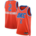 Shai Gilgeous-Alexander Oklahoma City Thunder Jordan Brand Unisex Swingman Jersey - Statement Edition - Orange | NBA Fan Gear