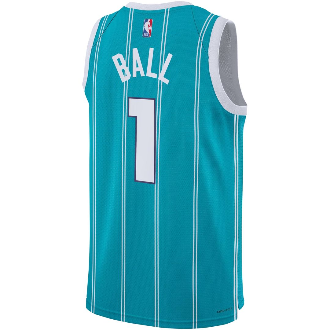 LaMelo Ball Charlotte Hornets Nike Youth Swingman Jersey - Icon Edition - Teal | NBA Fan Gear