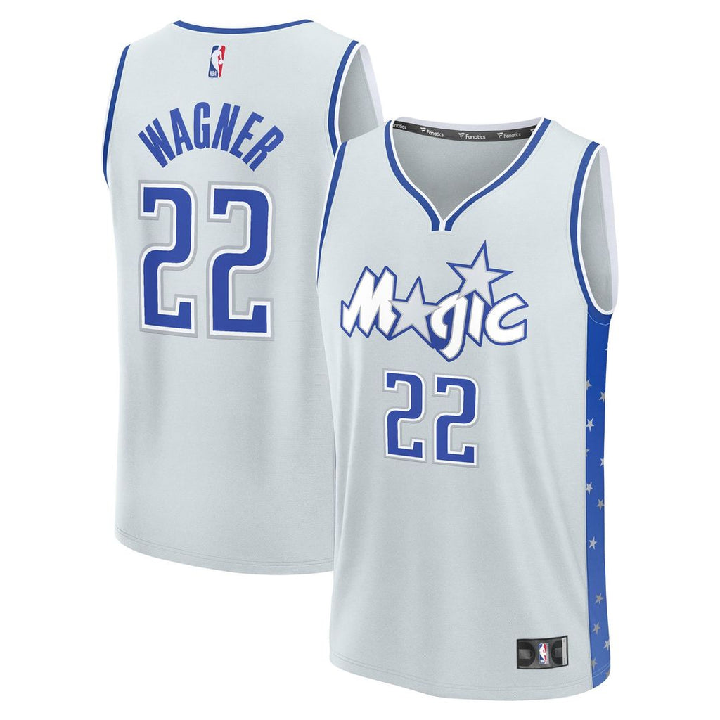 Franz Wagner Orlando Magic Fanatics 2025/ 26 City Edition Fast Break Jersey - Silver | NBA Fan Gear