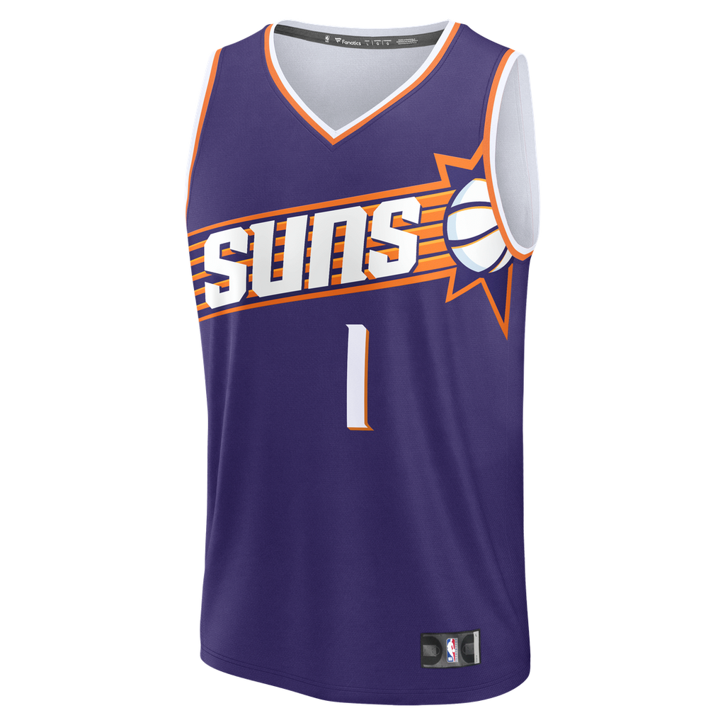 Devin Booker Phoenix Suns Fanatics Youth Fast Break Replica Player Jersey - Icon Edition - Purple | NBA Fan Gear