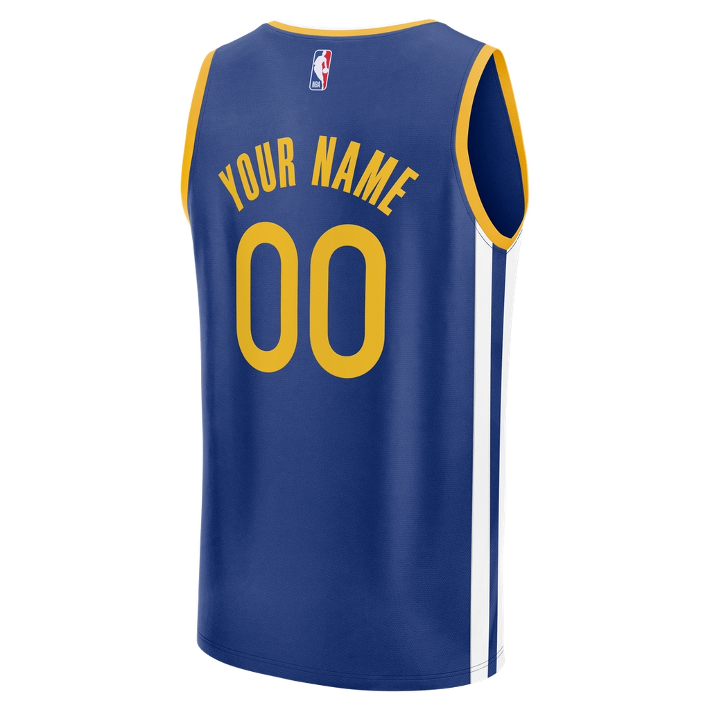 Golden State Warriors Fanatics Fast Break Custom Jersey - Icon Edition - Royal | NBA Fan Gear