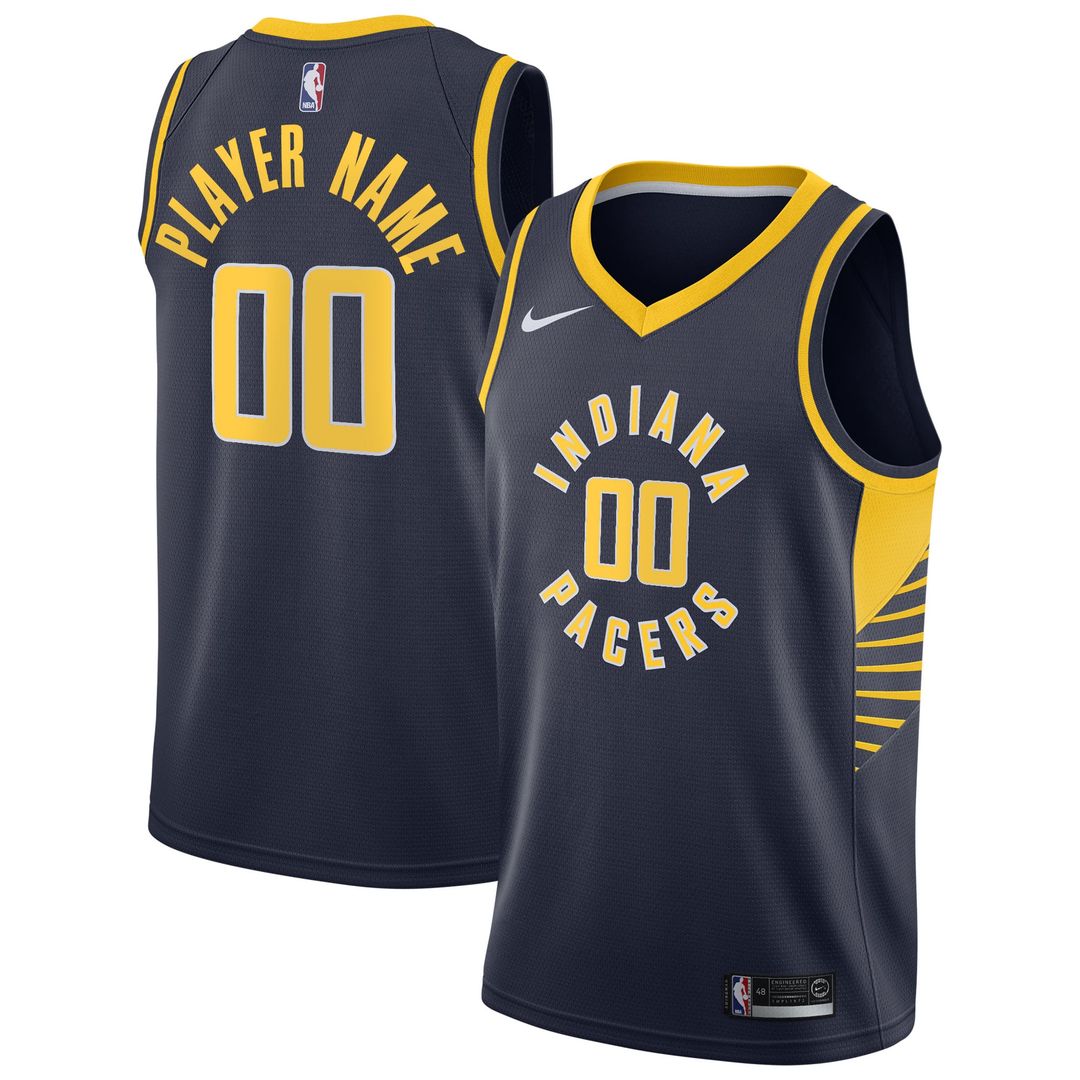 Indiana Pacers Nike 2020/ 21 Swingman Custom Jersey - Icon Edition - Navy | NBA Fan Gear