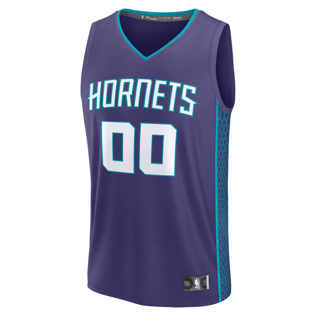 Charlotte Hornets Fanatics Fast Break Custom Jersey - Icon Edition - Purple | NBA Fan Gear