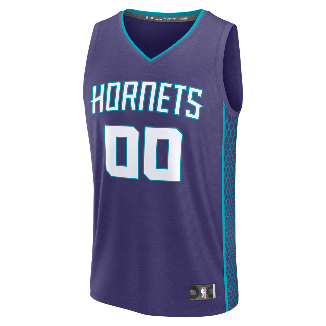 Charlotte Hornets Fanatics Fast Break Custom Jersey - Icon Edition - Purple | NBA Fan Gear
