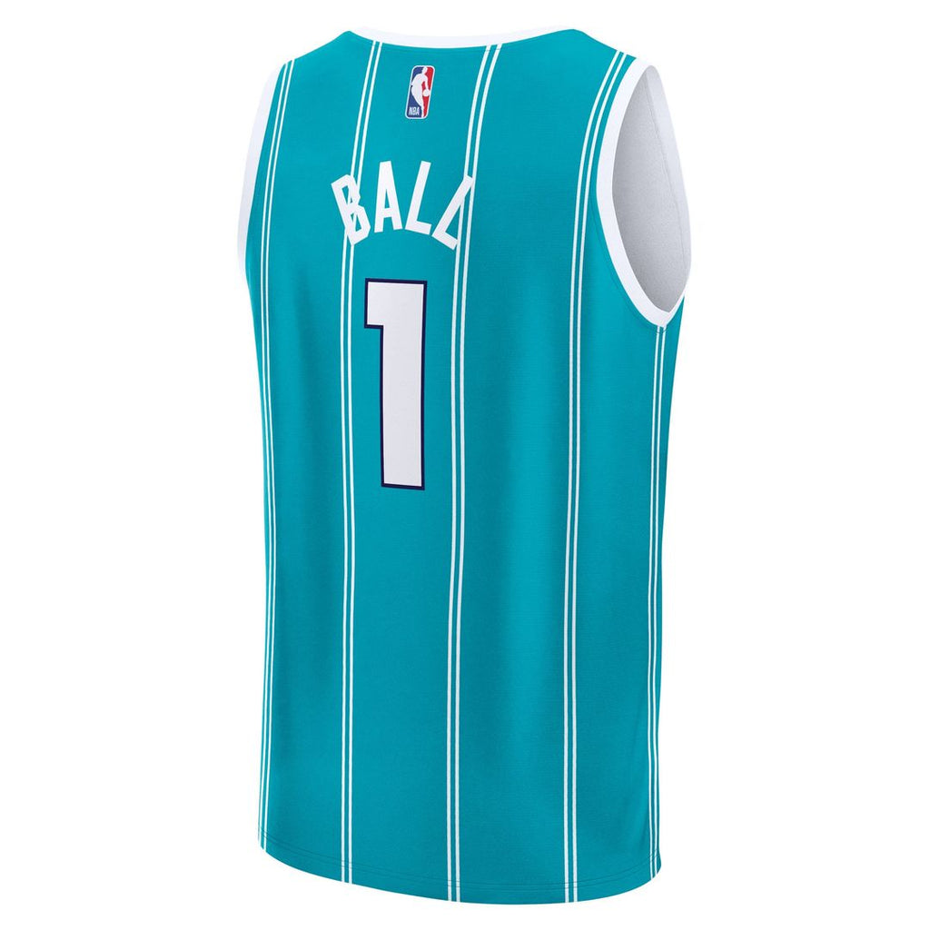 LaMelo Ball Charlotte Hornets Fanatics Fast Break Replica Player Jersey - Icon Edition - Teal | NBA Fan Gear