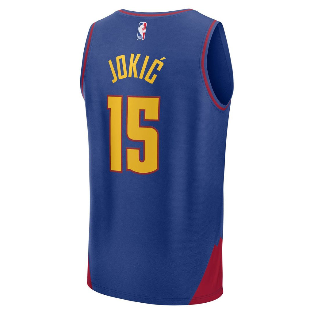 Nikola Jokic Denver Nuggets Fanatics Fast Break Replica Player Jersey - Statement Edition - Blue | NBA Fan Gear
