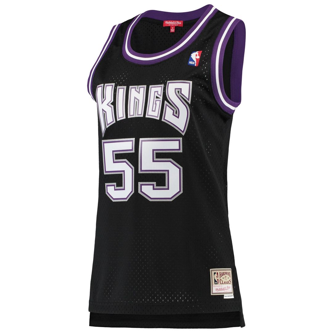 Jason Williams Sacramento Kings Mitchell & Ness Women's 2000/ 01 Hardwood Classics Swingman Jersey - Black | NBA Fan Gear