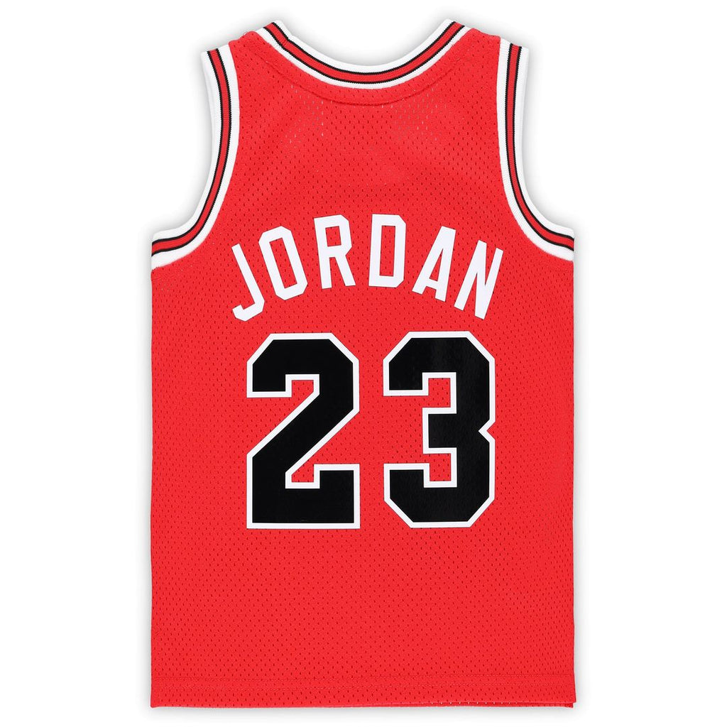 Michael Jordan Chicago Bulls Mitchell & Ness Preschool Hardwood Classics 1984/ 85 Authentic Swingman Jersey - Red | NBA Fan Gear