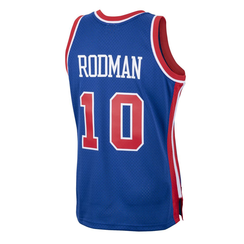 Dennis Rodman Detroit Pistons Mitchell & Ness 1988/ 89 Hardwood Classics Swingman Jersey - Royal | NBA Fan Gear